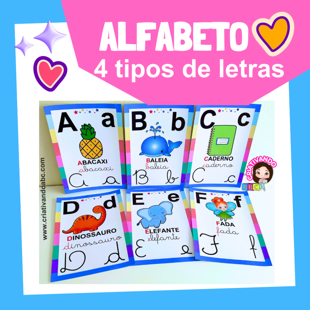 Alfabeto Tipos De Letras Criativando Abc