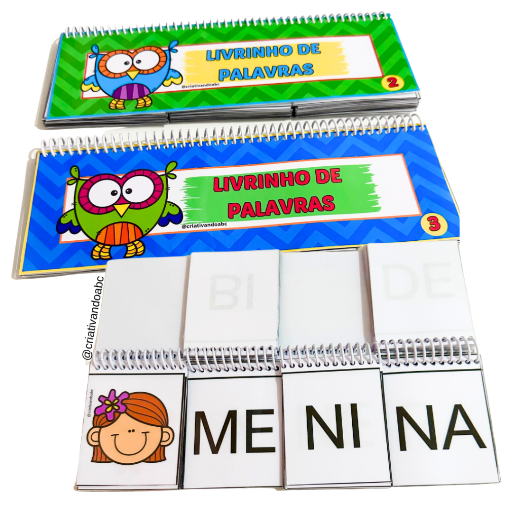 livrinho para formar palavras