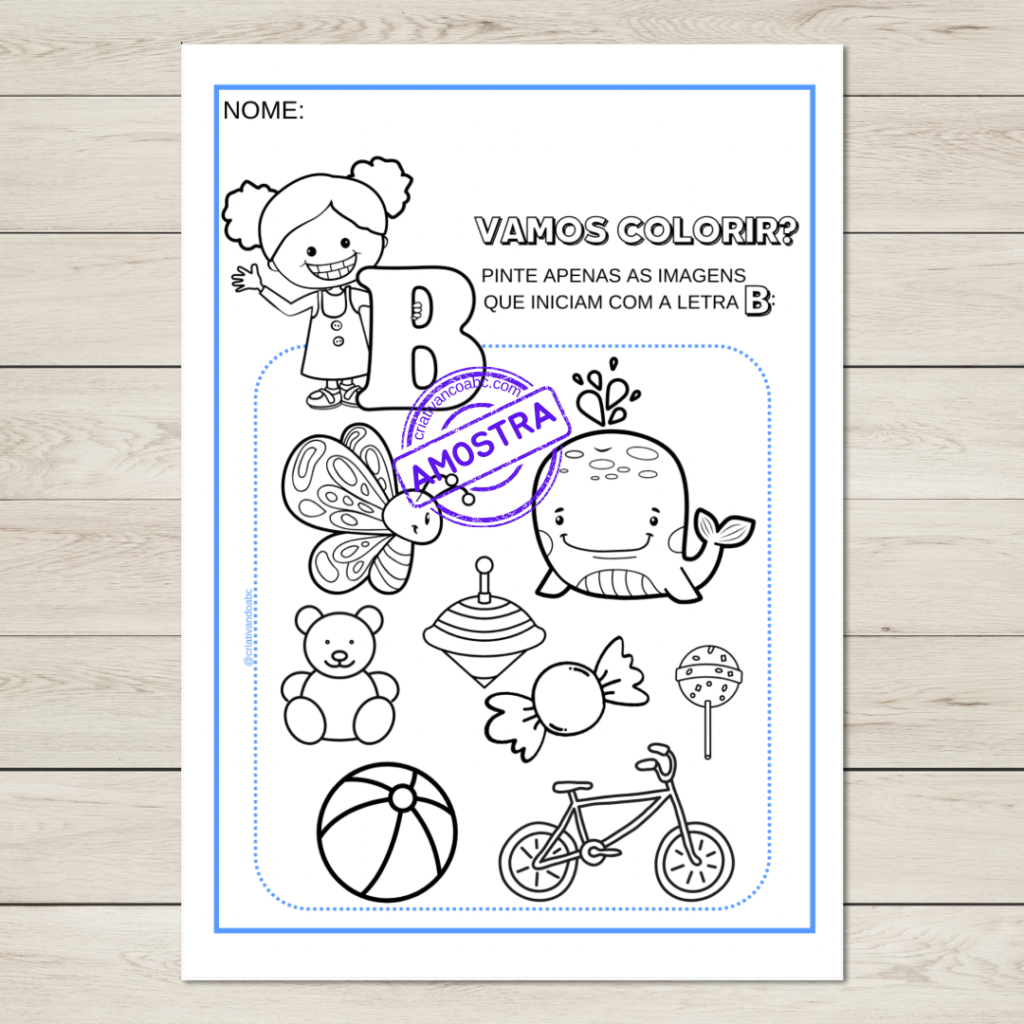 Atividades com todas as letras do alfabeto