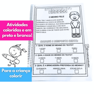 pequenos textos com interpretação, pequenos textos para alfabetização