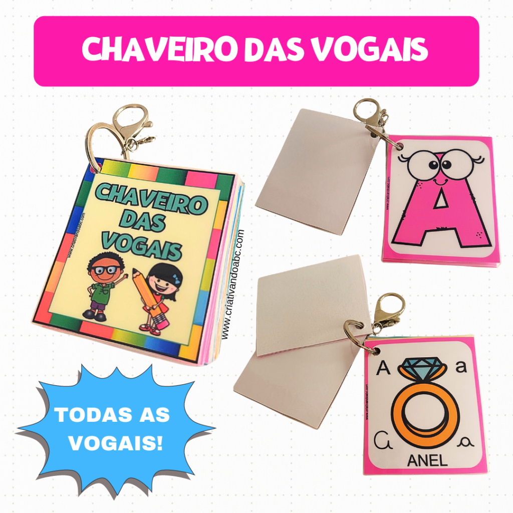 Chaveiro das Vogais