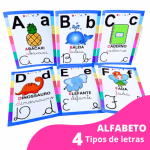 ALFABETO 4 TIPOS DE LETRAS