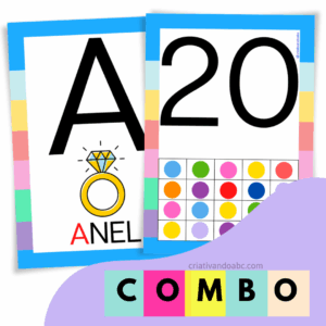 Alfabeto de Parede + Números até o 20 + Vogais