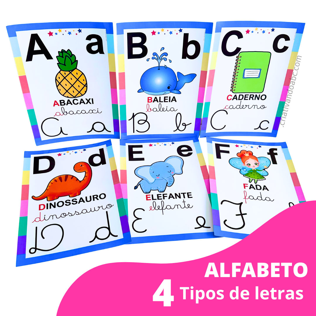ALFABETO 4 TIPOS DE LETRAS