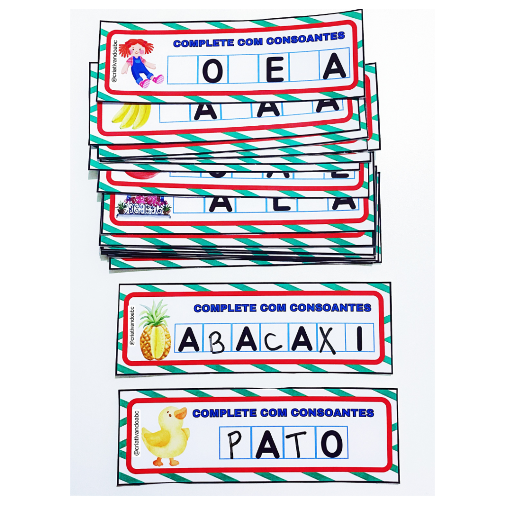 Complete com Consoantes