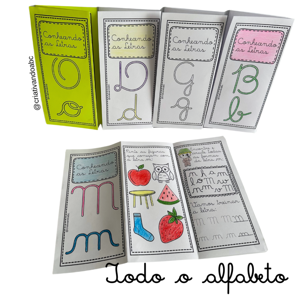 Alfabeto em letra cursiva