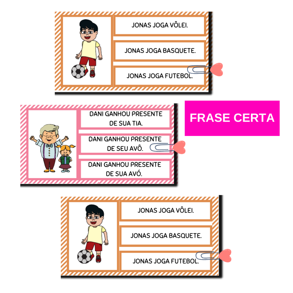 Frase Certa – Identifique a Frase Correspondente