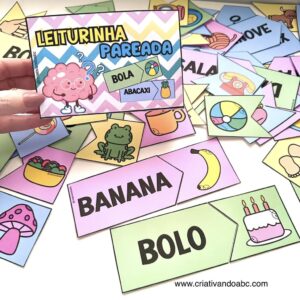 Leiturinha Pareada - pareamento de imagens e palavras para alfabetização