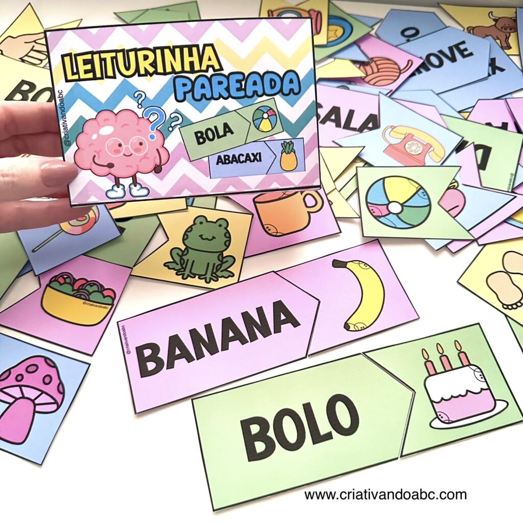 Leiturinha Pareada - pareamento de imagens e palavras para alfabetização