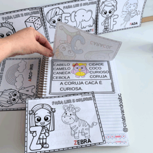 Fichas de leitura Para Colorir