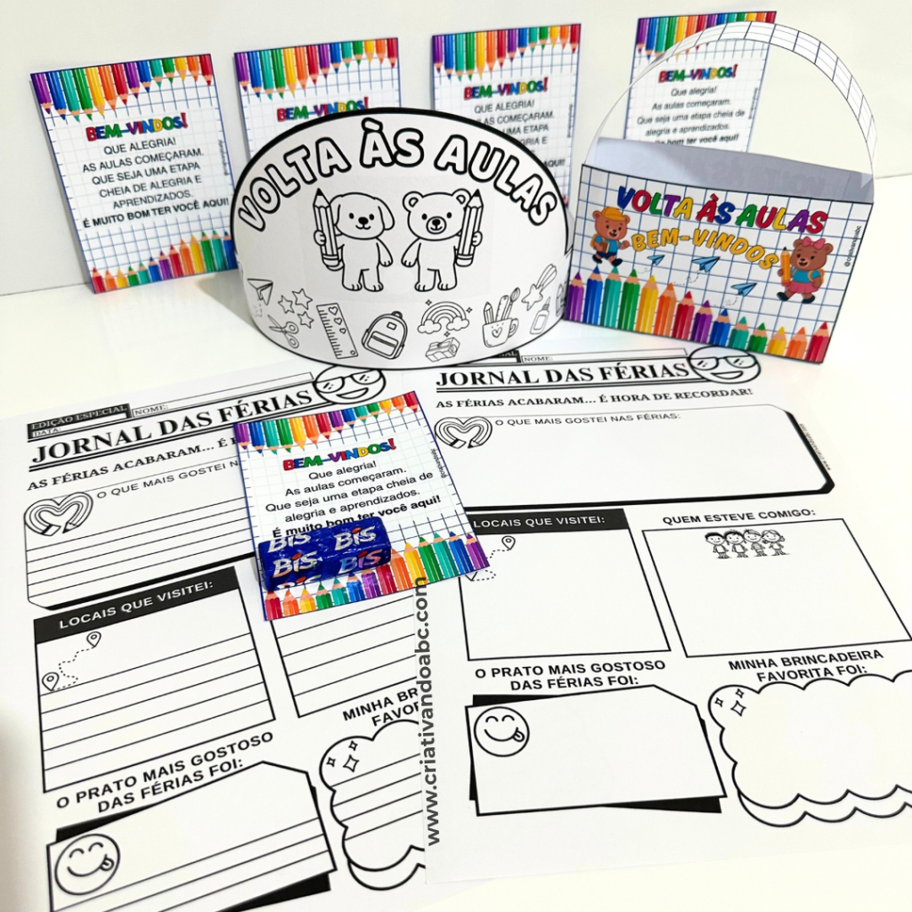 jornal das férias atividade