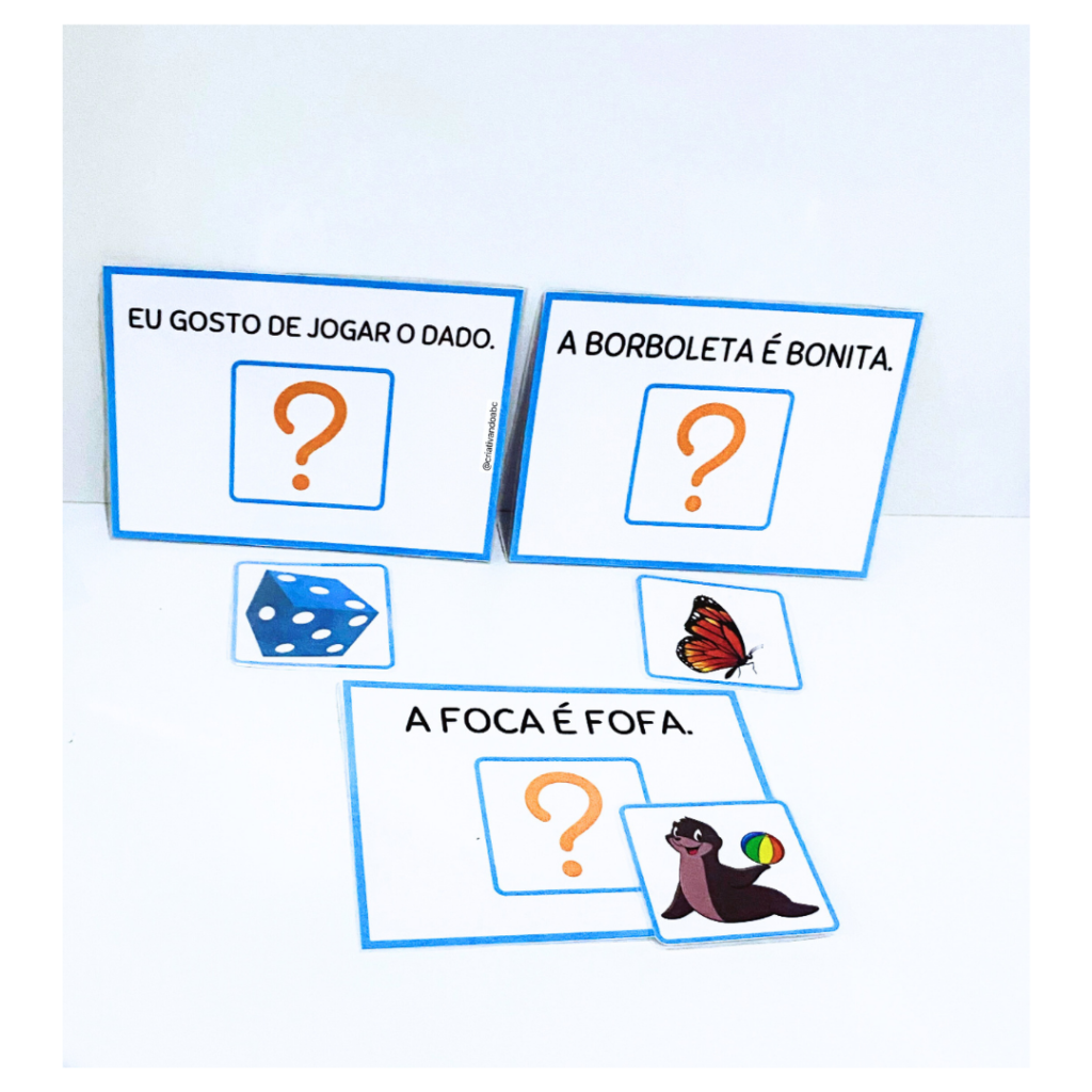 Fichas de Leitura e Figuras para Pareamento