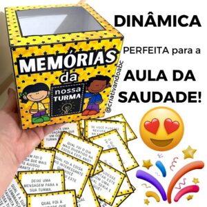 Dinâmica Para a Aula da Saudade Memórias da Nossa Turma