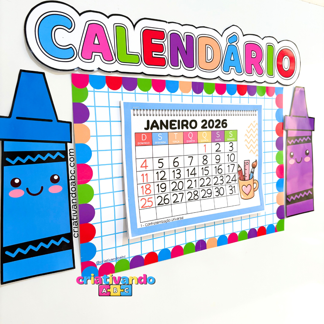 Calendário Para Sala de Aula