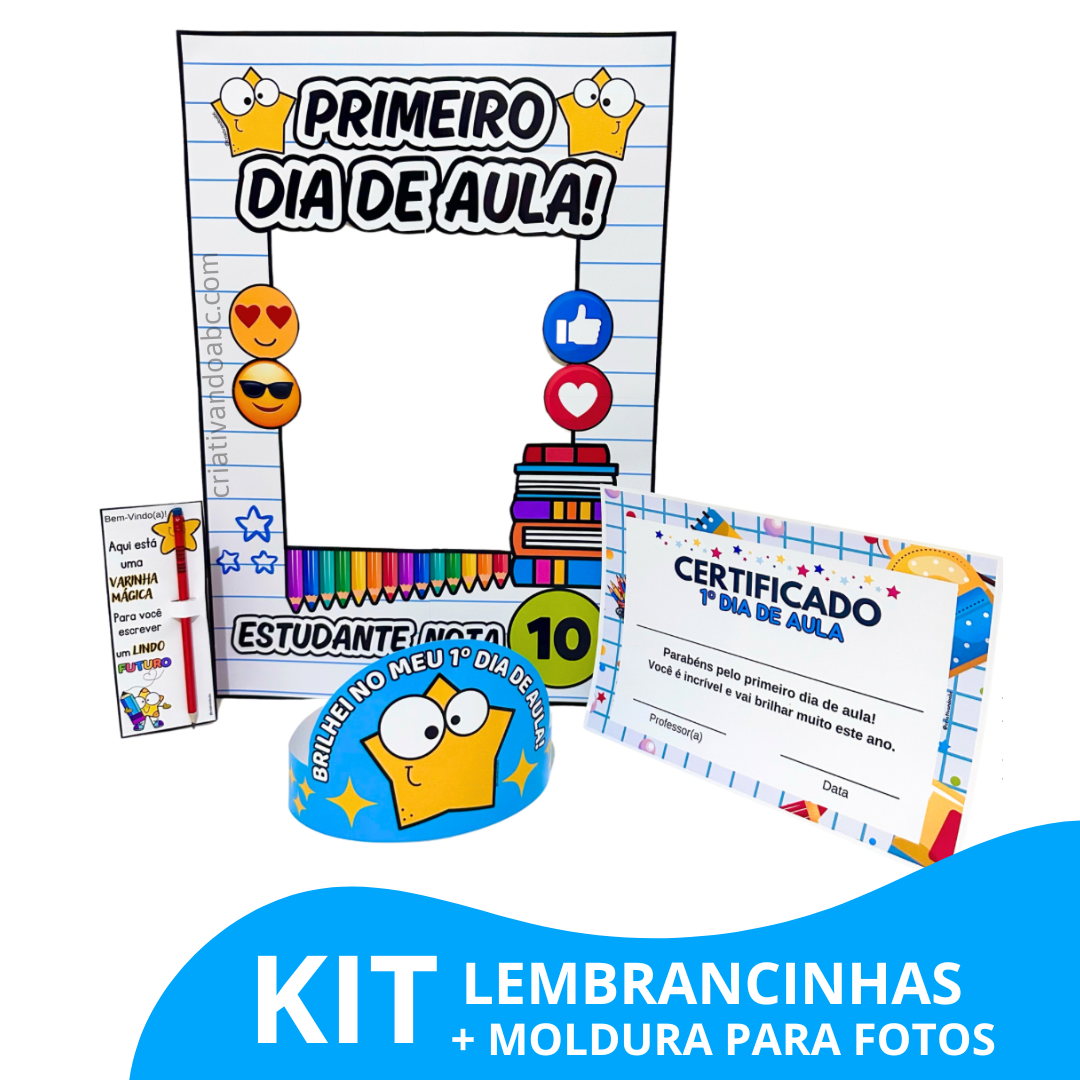 Kit de lembrancinhas Volta às Aulas