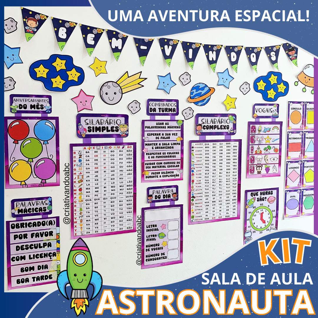 KIT SALA DE AULA ASTRONAUTA