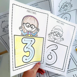 Números Para Traçar e Colorir