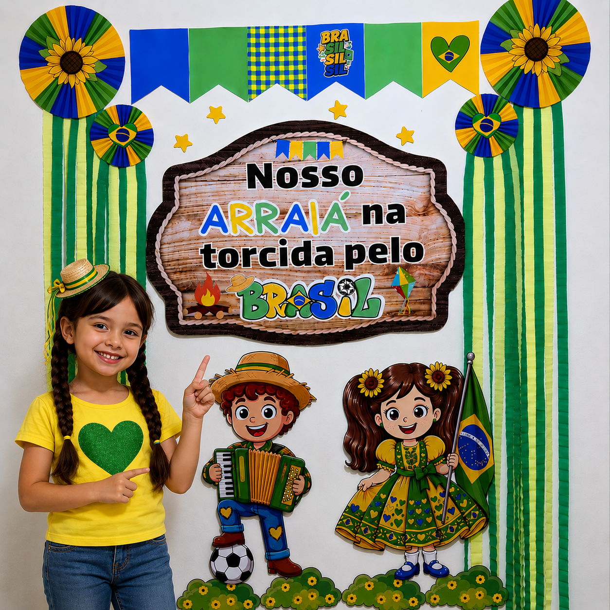Painel festa junina arraiá da copa