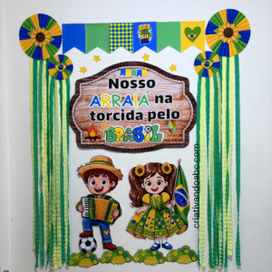 Painel Festa Junina Arraiá da Copa