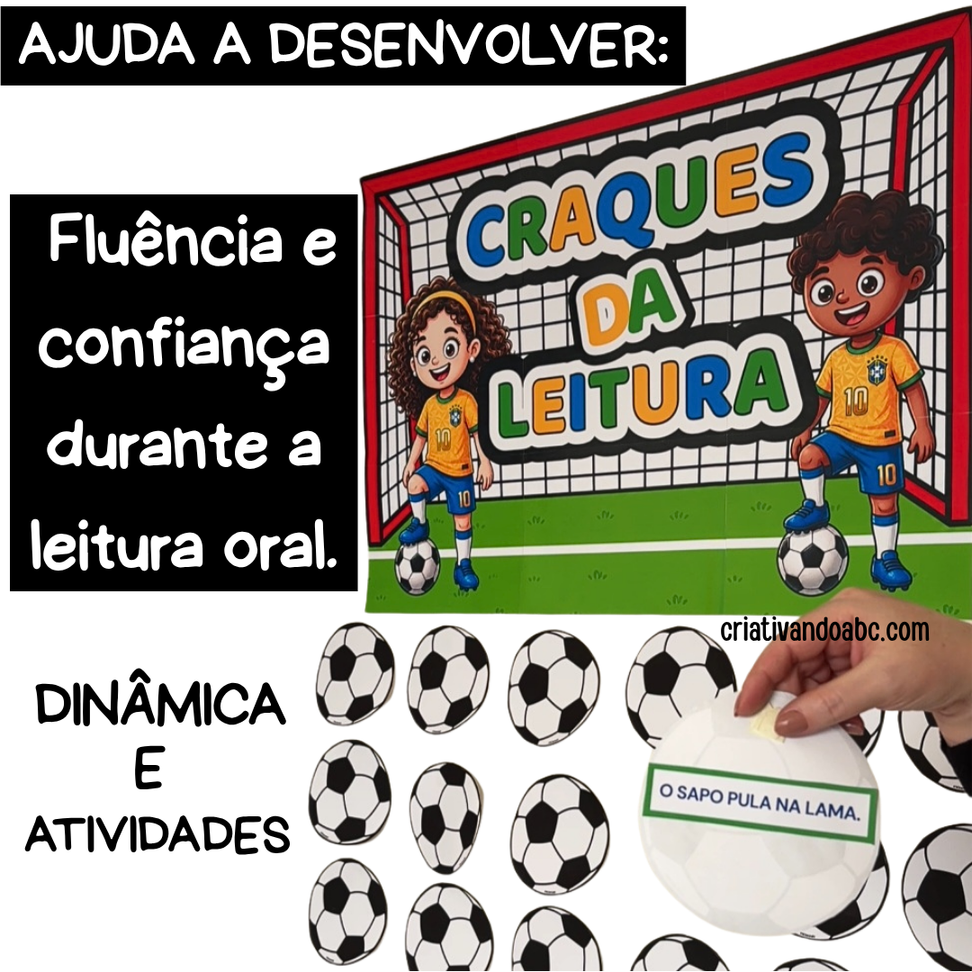 Craques da Leitura – Dinâmica e Atividades com Frases